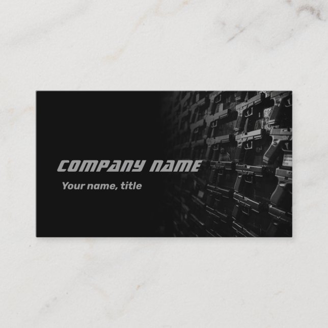Gun Shop Target Business Card Visitenkarte (Vorderseite)