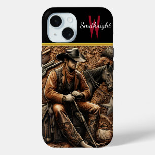 Gun-Slinging Cowboy: Wild West Portrait Case-Mate iPhone Hülle