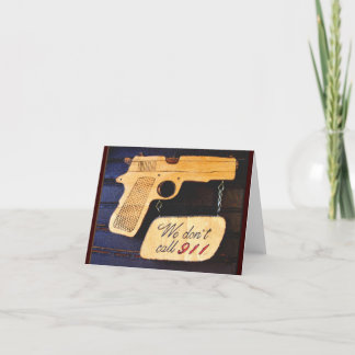 Gun Spaß Dankeskarte