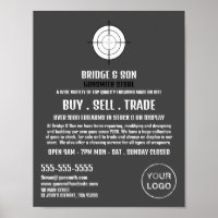 Gun Target, Gunsmith, Gunstore Werbung