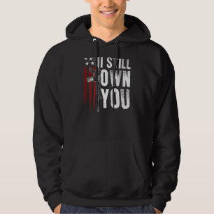 Gun Usa Flag American Football Ich besitze Sie noc Hoodie