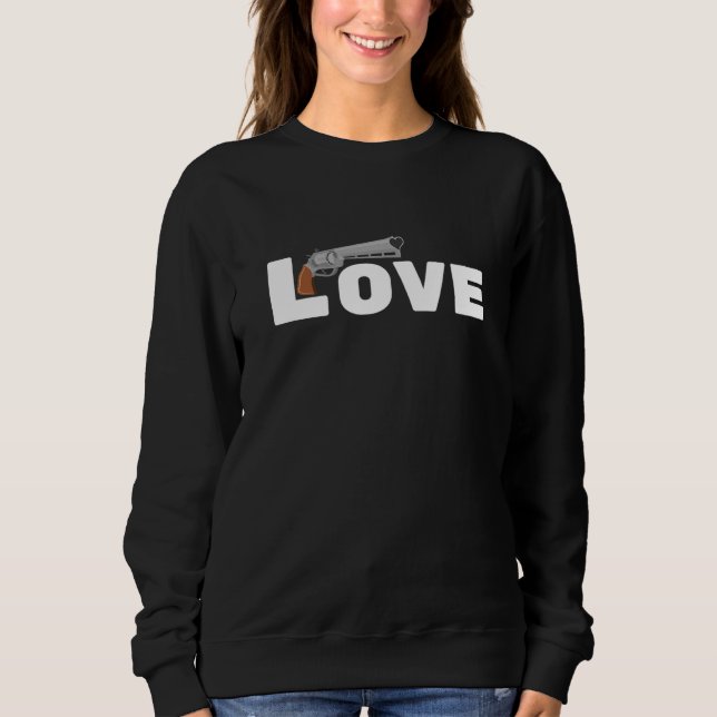 Gunaholic Guns Pro Gun Laws - Liebe von Waffen Sweatshirt (Vorderseite)
