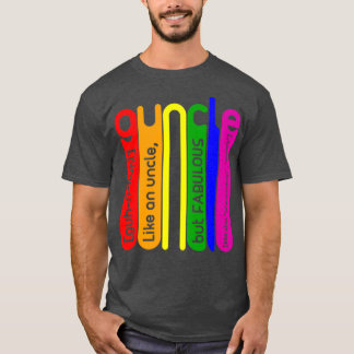 Guncle Definition Funny Gift für Gay Uncles  T-Shirt
