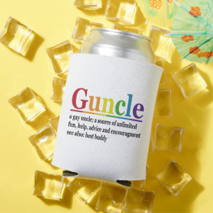 Guncle Definition Rainbow Funny Gift Dosenkühler