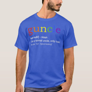 Guncle in Regenbogenfarben für Homosexuelle T-Shirt