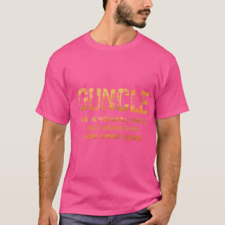Guncle wie ein normaler Onkel Comical Gun Love Unc T-Shirt
