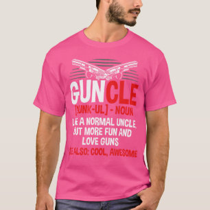 Guncle wie ein normaler Onkel Comical Gun Love Unc T-Shirt