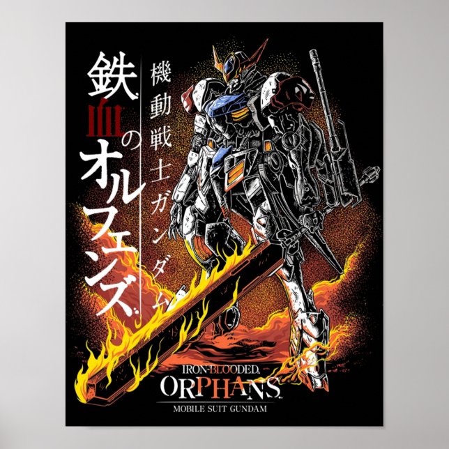 Gundam Barbatos Poster (Vorne)