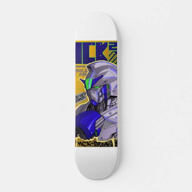 Gundam-inspiriertes Skateboarddeck (Vorne)