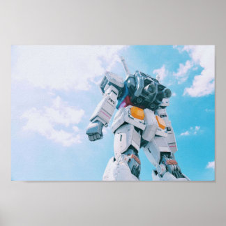 Gundam RX 78 Design für mobile Seitenrüstung Poster