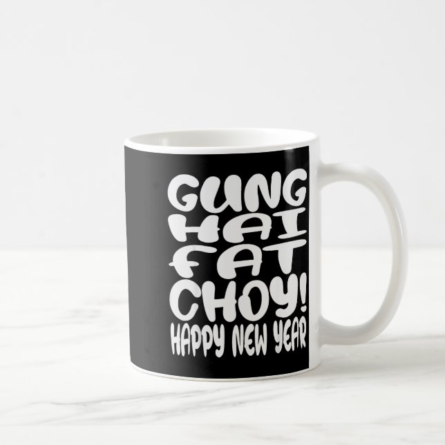 Gung Hai Fat Choy Lunar New Year Chinese Zodiac  Kaffeetasse (Rechts)