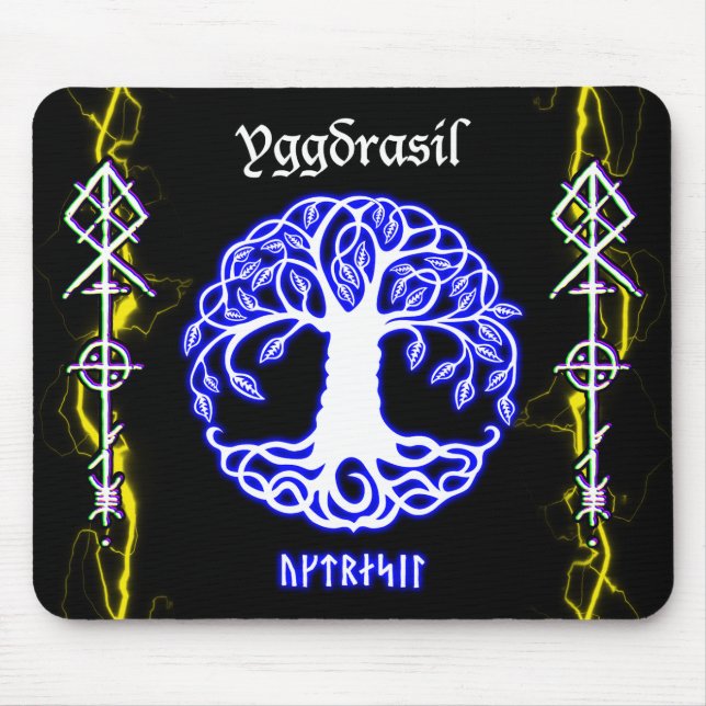 Gungnir Odin Spear thunder / Iggdrasil Mousepad (Vorne)