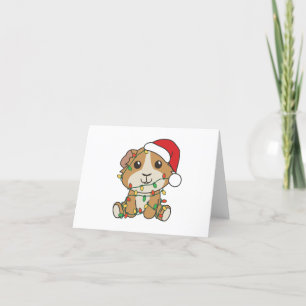 Guniea Pig Weihnachts Winter Tiere Urlaub Feiertagskarte