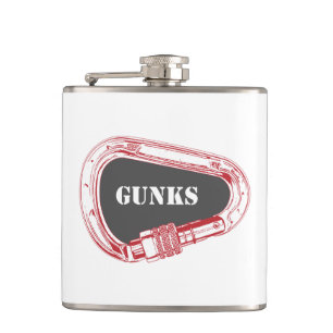 Gunks Climbing Carabiner Flachmann