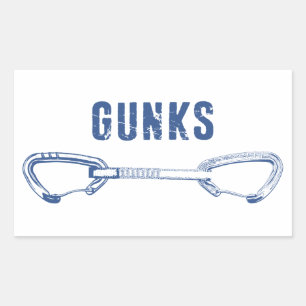 Gunks Climbing Quickziehen Rechteckiger Aufkleber
