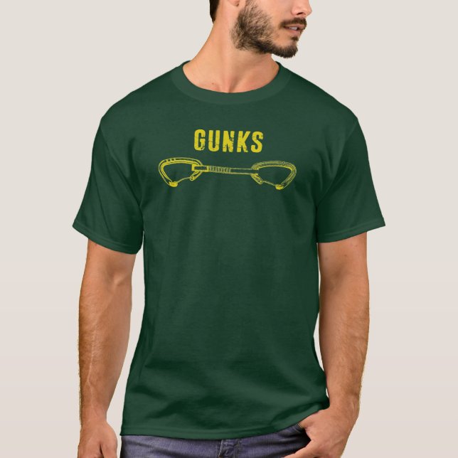  Gunks Klettern Schnellziehen T-Shirt (Vorderseite)