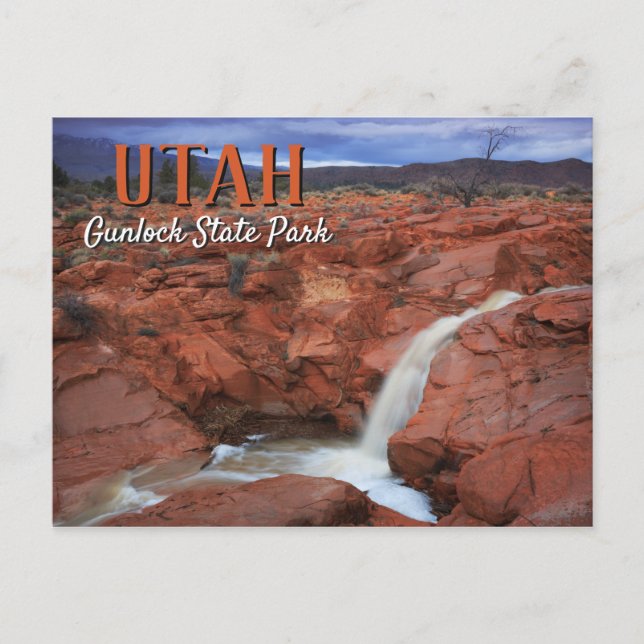 Gunlock Staat Park Utah Landschaft Postkarte (Vorderseite)
