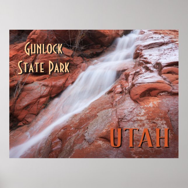 Gunlock Staat Park Utah Poster (Vorne)