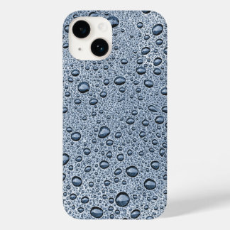 Gunmetal-graue Wassertropfen Case-Mate iPhone 14 Hülle