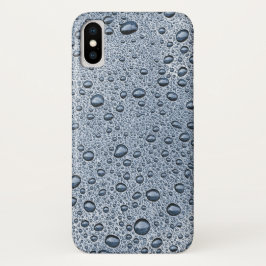 Gunmetal-graue Wassertropfen Case-Mate iPhone Hülle