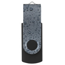 Gunmetal-graue Wassertropfen