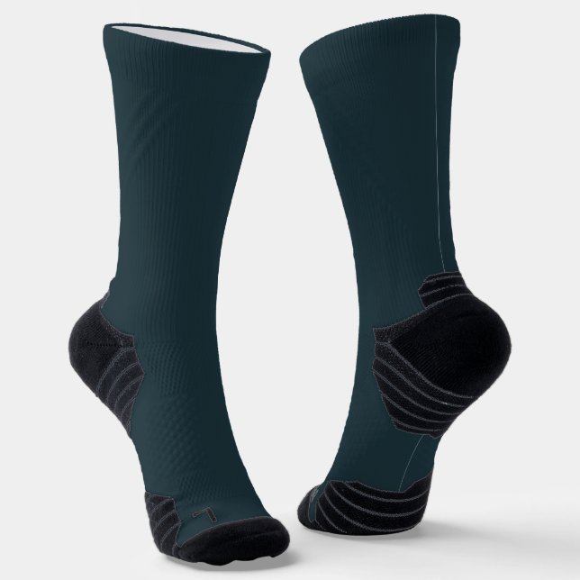 Gunmetal Solid Schlicht Color Socken (Gewinkelt)
