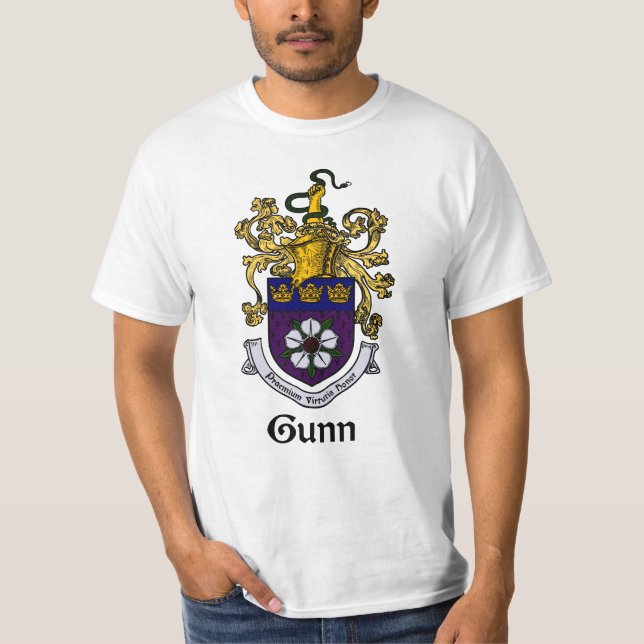 Gunn-Familienwappen/Wappen T - Shirt (Vorderseite)