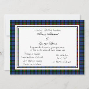Gunn Scottish Wedding Einladung