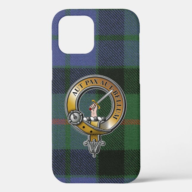 Gunn Tartan & Abzeichen Case-Mate iPhone Hülle (Rückseite)