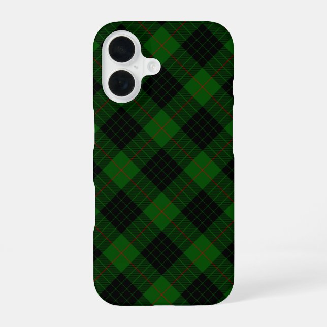Gunn Tartan kariert iPhone 16 Hülle (Rückseite)