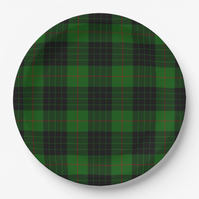 Gunn Tartan kariert Pappteller (Vorderseite)