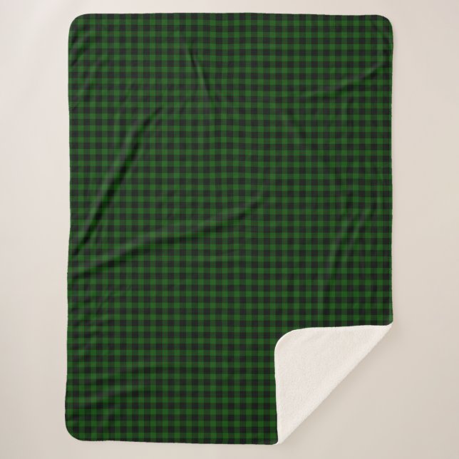 Gunn Tartan kariert Sherpadecke (Vorderseite)