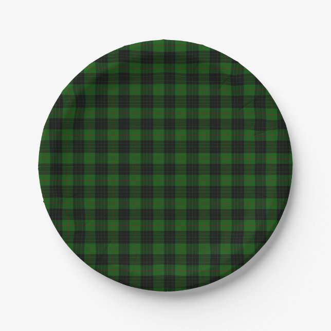 Gunn Tartan Pappteller (Vorderseite)