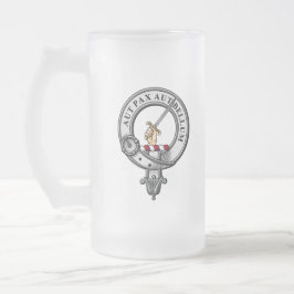 Gunn Wappen Abzeichen Mattglas Bierglas