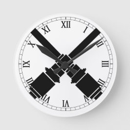 Gunners Abzeichen Runde Wanduhr