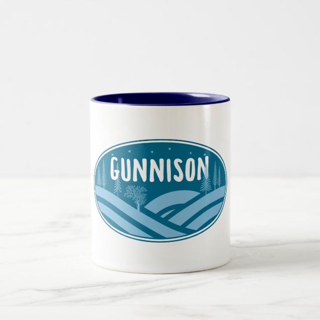 Gunnison Colorado Außenbereich Zweifarbige Tasse (Mittel)