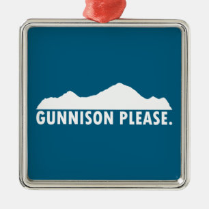 Gunnison Colorado Bitte Ornament Aus Metall