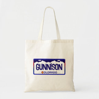 Gunnison Colorado Blauer Nummernschild Tasche