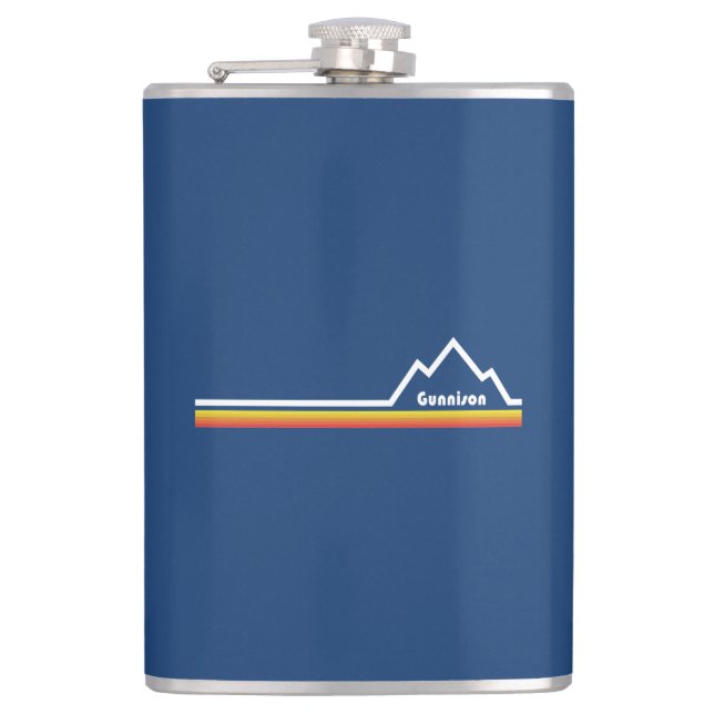 Gunnison, Colorado Flachmann (Vorderseite)