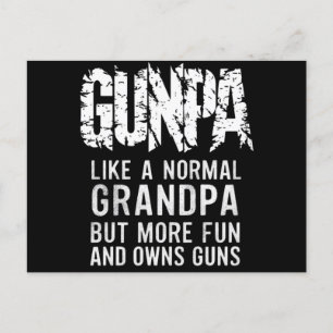 GUNPA Wie ein normaler Opa, aber lustiger und besi Postkarte