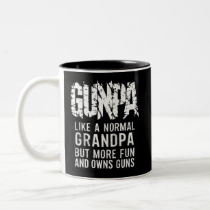 GUNPA Wie ein normaler Opa, aber lustiger und besi Zweifarbige Tasse