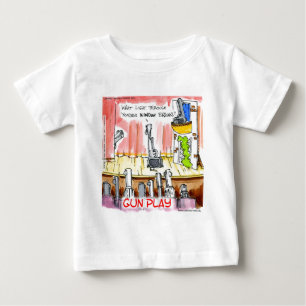 GunPlay Funny Cartoon Baby T-shirt
