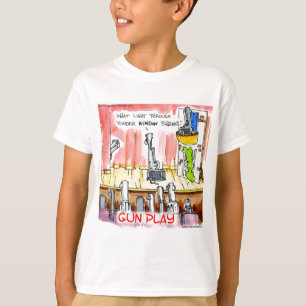GunPlay Lustiger Cartoon T-Shirt