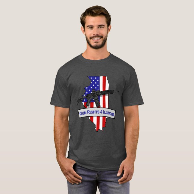 GunRights4Illinois Logo'd T-Shirt (Vorne ganz)