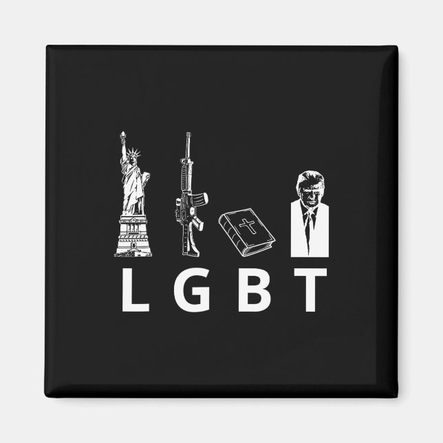Guns Bible Trump Magnet (Vorne)