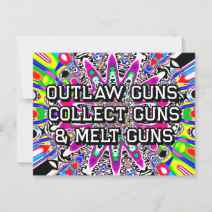 GUNS, SAMMLGUNS UND MELT GUNS POSTKARTE