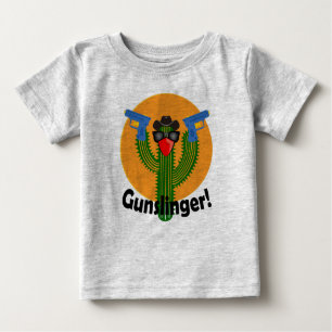 Gunslinger Cactus Design - Baby Fine Jersey T-Shir Baby T-shirt
