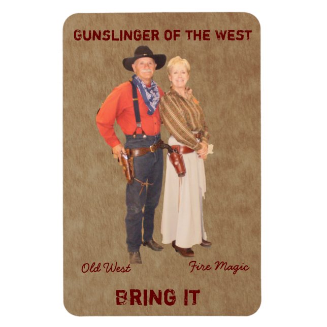 Gunslinger Couple Magnet (Vertikal)