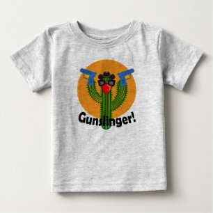 Gunslinger Kaktus Design - Baby Fine Jersey T-Shir T-shirt