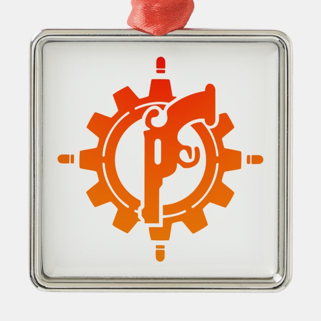 Gunslinger Sharpshooter Sniper Gunner DnD Ornament Aus Metall (Vorne)